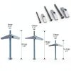 Toggle Bolt Kit by Glarks Zinc Plated Steel 24‑Piece 1/8‑3/16‑1/4-1