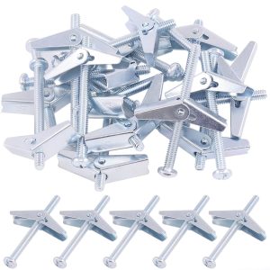 Hilitchi Molly Toggle Bolt Steel Phillips Head 60pcs 1/4 Inch-0
