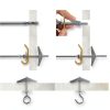 48Pcs Toggle Bolts for Drywall,Toggle Anchors Assortment Kit-M4 M6 Toggle Bolt & Eye Bolt &Ceiling Hooks for Hanging Plants Heavy Duty,Butterfly Anchors for Drywall,Zinc Plated-4