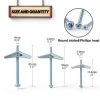 Swpeet Toggle Bolt and Wing Nut Kit 24 Pcs for Drywall 1/8‑1/4 Inch-1