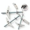 48 Sets Toggle Bolts - 1/4 3/16 1/8 Inch Butterfly Toggle Anchors for Drywall - Toggle Bolt Assortment Kit with Matching Wing Nuts, Hex Nuts, Washers-5