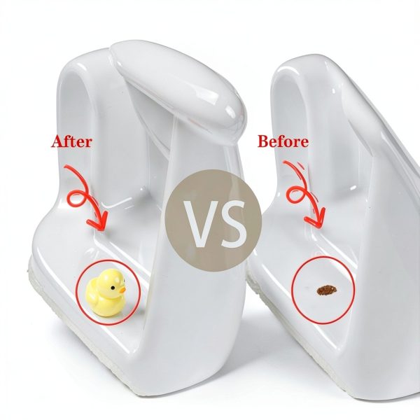 Ceramic Little Yellow Duck Toilet Bolt Cap Decoration Kit 2pcs-5