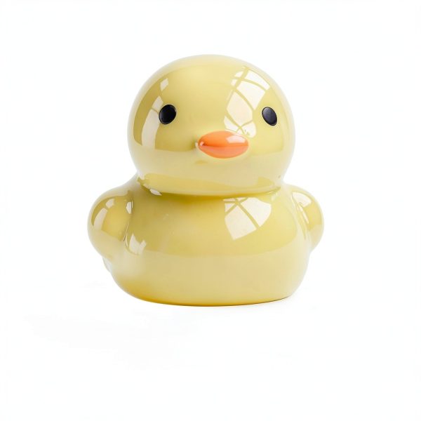 Ceramic Little Yellow Duck Toilet Bolt Cap Decoration Kit 2pcs-3