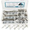 48Pcs Toggle Bolts for Drywall,Toggle Anchors Assortment Kit-M4 M6 Toggle Bolt & Eye Bolt &Ceiling Hooks for Hanging Plants Heavy Duty,Butterfly Anchors for Drywall,Zinc Plated-0