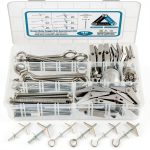 48Pcs Toggle Bolts for Drywall,Toggle Anchors Assortment Kit-M4 M6 Toggle Bolt & Eye Bolt &Ceiling Hooks for Hanging Plants Heavy Duty,Butterfly Anchors for Drywall,Zinc Plated-0