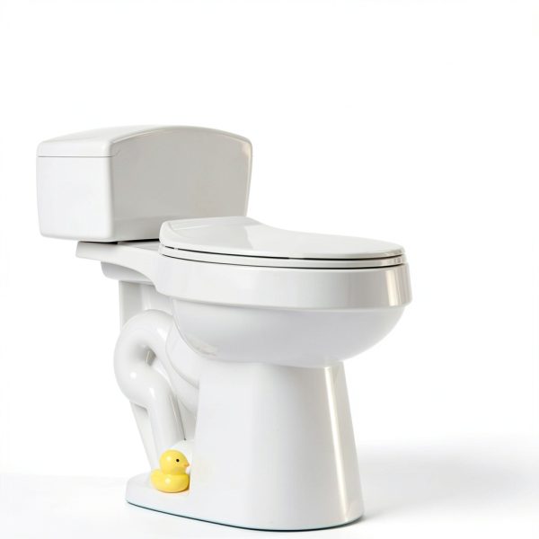 Ceramic Little Yellow Duck Toilet Bolt Cap Decoration Kit 2pcs-2