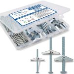 Toggle Bolts Oimyalsi 30 Set Heavy Duty Metal Drywall Anchors Kit-0