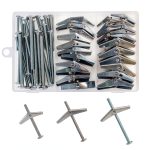 28PCS Toggle Bolts Wing Nuts Heavy Duty Hollow Wall Anchors for-0
