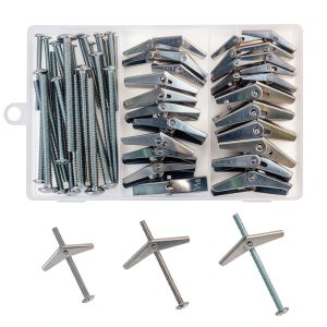 28PCS Toggle Bolts Wing Nuts Heavy Duty Hollow Wall Anchors for-0