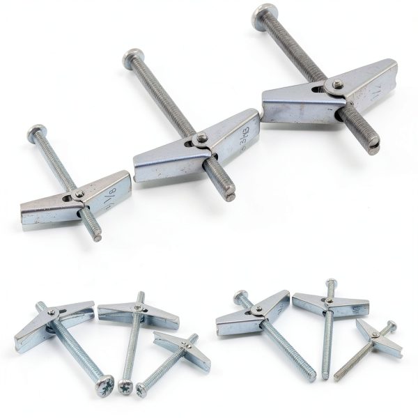 Swpeet Toggle Bolt and Wing Nut Kit 24 Pcs for Drywall 1/8‑1/4 Inch-3